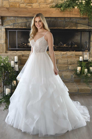 Taffeta and Lace wedding dresses Gloucester 7424