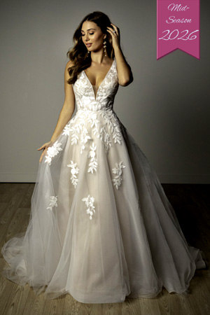 Taffeta and Lace Wedding Gowns Gloucester Stella York SY8316