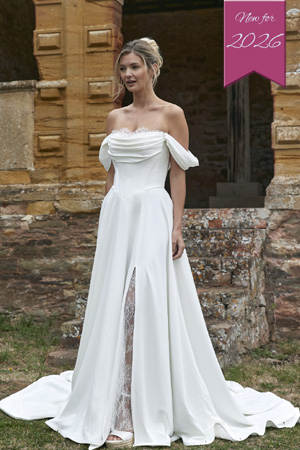Taffeta and Lace Wedding Gowns _Romantica_Dakota