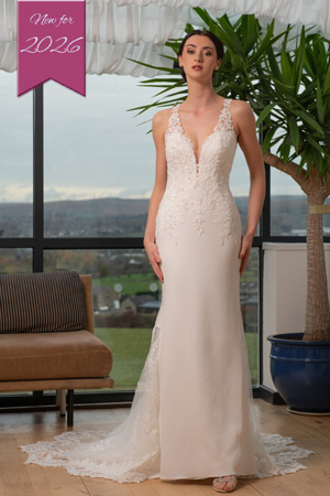 Taffeta and Lace Wedding Gowns from House of Nicholas Style3033