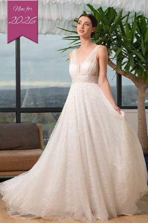 Taffeta and Lace Wedding Gowns from House of Nicholas Style3125-r