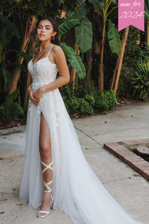Taffeta and lace Gloucester Stella York Wedding Dress 7772