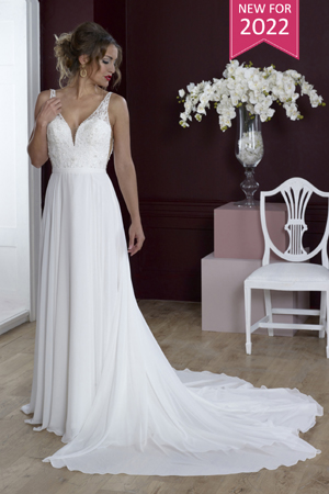 Taffeta and lace wedding gowns house of nicholas 2600