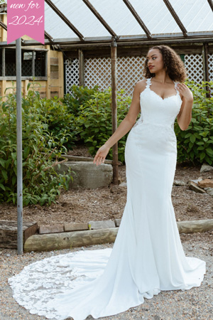 Taffeta and Lace Stella York 7818