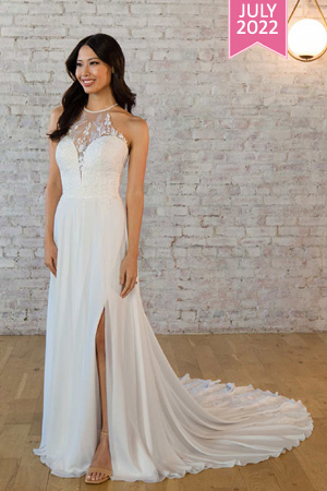 taffeta and lace wedding dresses gloucester stella york 7564-300-ribbon