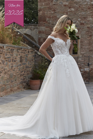 taffeta and lace wedding dresses_Romantica_Adair