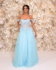Taffeta and Lace Prom gowns 1127