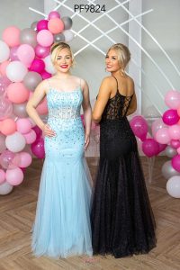 Taffeta and Lace Prom Gowns 2024 9824