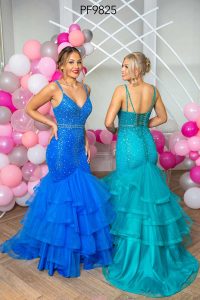 Taffeta and Lace Prom Gowns 2024 9825