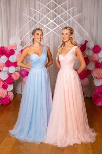 Taffeta and Lace Prom Gowns 2024 9919