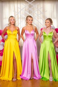 Taffeta and Lace Prom Gowns 2024 9950