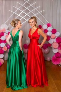 Taffeta and Lace Prom Gowns 2024 9953