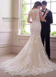 Sophia Tolli wedding gowns at Taffeta and Lace Gloucester y21819b-sophia-tolli