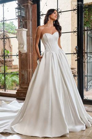 Taffeta and Lace wedding dresses Gloucester Rachel Allen RB5092f