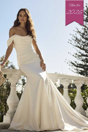 Taffeta and Lace Wedding Gowns Sophia Tolli Y3222