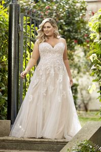 Taffeta and Lace wedding dresses Gloucester Sophia Tolli Y11949_Plus_Lookbook_D02_90