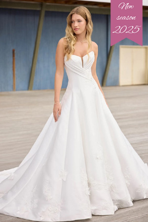 Taffeta and lace gloucester wedding gowns by sophia tolli style nala