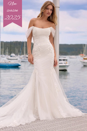 Taffeta and lace gloucester wedding gowns by sophia tolli style ruth