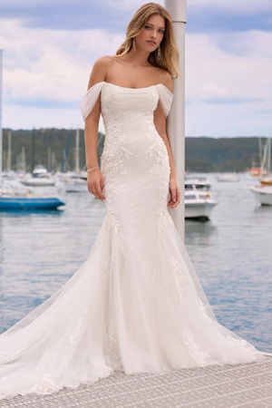 Taffeta and lace gloucester wedding gowns by sophia tolli style ruth