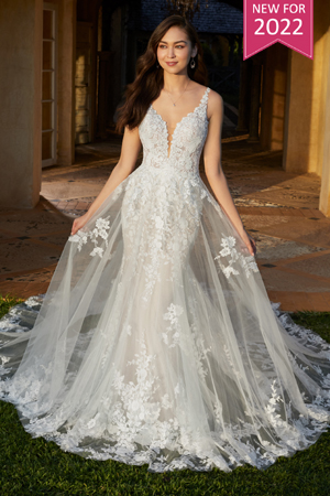 Taffeta and lace wedding dresses gloucester Y12238TRAIN_ivory_f_d copy