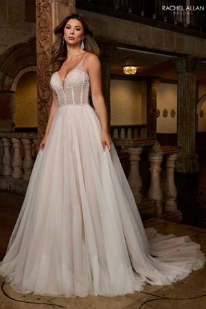 Taffeta and Lace wedding dresses Gloucester Rachel Allen 3210