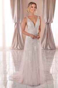 Taffeta-and-Lace-wedding-dresses Gloucester Stella York 6940
