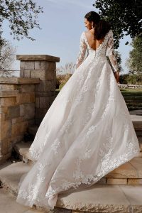 Taffeta and lace wedding dresses Gloucester 7169