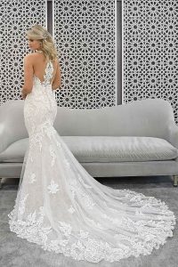 Taffeta and lace wedding dresses Gloucester 7261