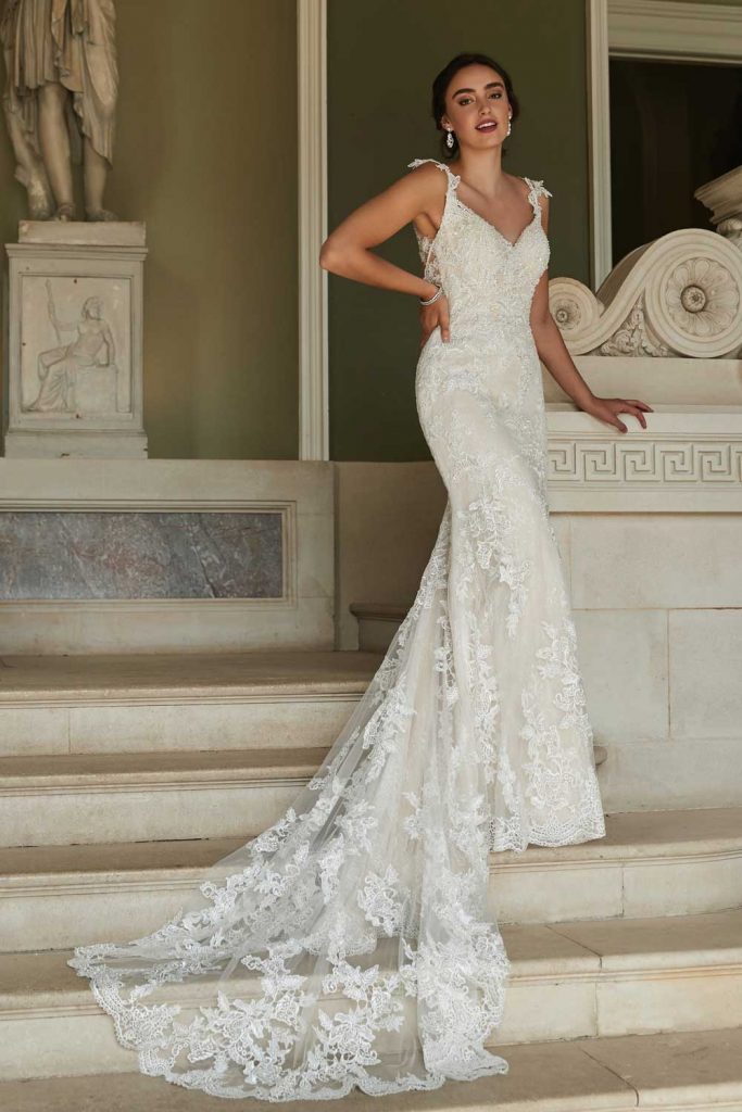 Taffeta and lace Gloucester wedding dresses 2021_romantica_tiffany