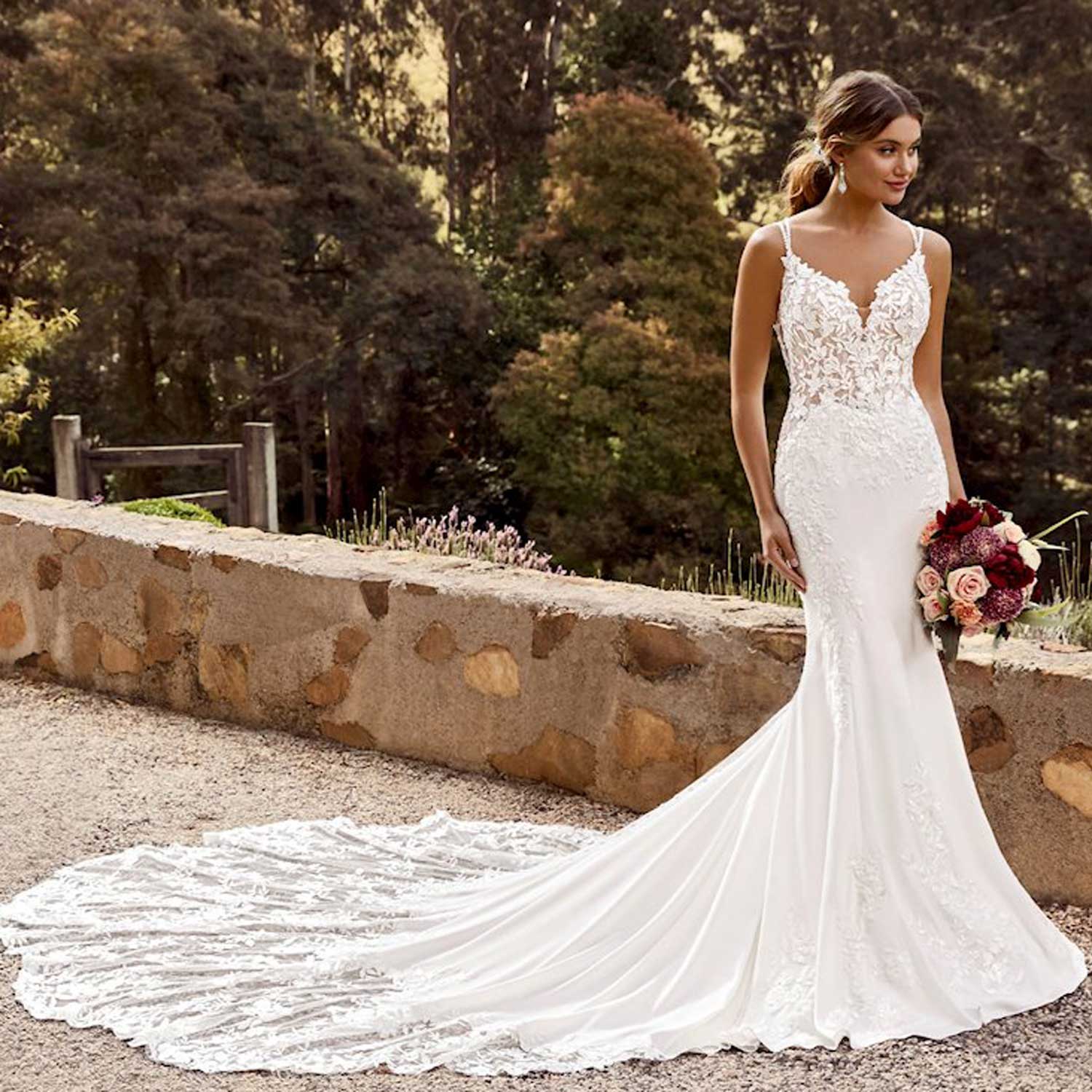 Sophia Tolli Celestina - Floral Wedding Dress - Taffeta & Lace