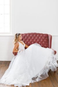 Taffeta and lace wedding dresses gloucester stella york