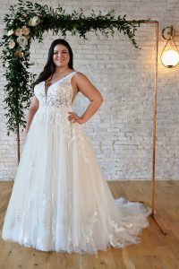 Taffeta and lace wedding dresses gloucester stella york