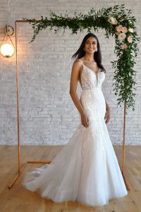 Taffeta and lace wedding gowns gloucester stella york