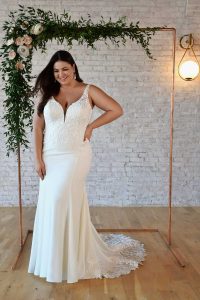 taffeta and lace gloucester wedding dresses 7335-StellaYo