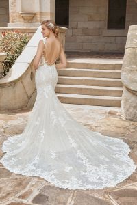 taffeta and lace gloucester wedding dresses sophia tolli_y22183-back