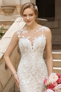 taffeta and lace gloucester wedding dresses sophia tolli_y22183-back