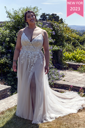 Taffeta and Lace Wedding Gows Gloucester Silhouette Kellie Anne