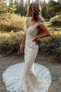 Taffeta and Lace wedding dresses Gloucester 7292