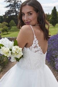 Taffeta and lace wedding dresses gloucester 2022_silhouette_gracie_mae
