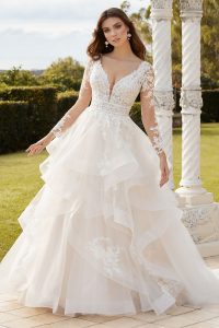 Taffeta and lace wedding dresses gloucester sophia tolli sienna-2-Y12233_ivory_blush