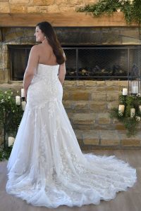 Taffeta and lace wedding gowns gloucester 7397