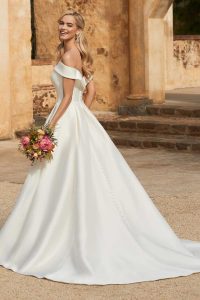 Taffeta and Lace Wedding Gowns Gloucester Sophia Tolli y12014 front