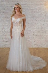 Taffeta and Lace Gloucester Stella York Wedding Gowns