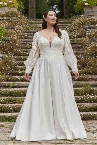 Taffeta and Lace Gloucester Silhouette Wedding Gowns Daisy Jade