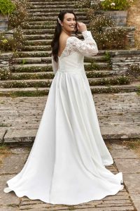 Taffeta and Lace Gloucester Silhouette Wedding Gowns Daisy Jade