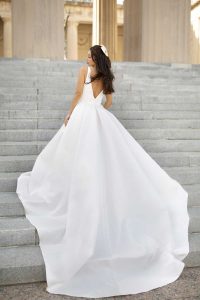 Taffeta and Lace Gloucester Wedding Dresses Stella York 7755