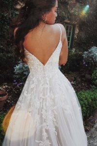 Taffeta and lace Gloucester Stella York Wedding Dress 7772