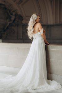 Taffeta and lace Gloucester Stella York Wedding Dress 7815