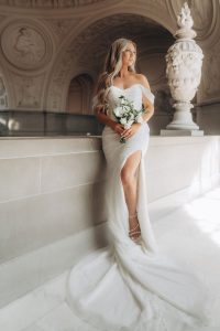 Taffeta and lace Gloucester Stella York Wedding Dress 7815