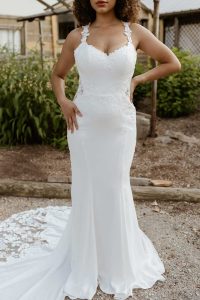 Taffeta and lace Gloucester Stella York Wedding Dress 7818